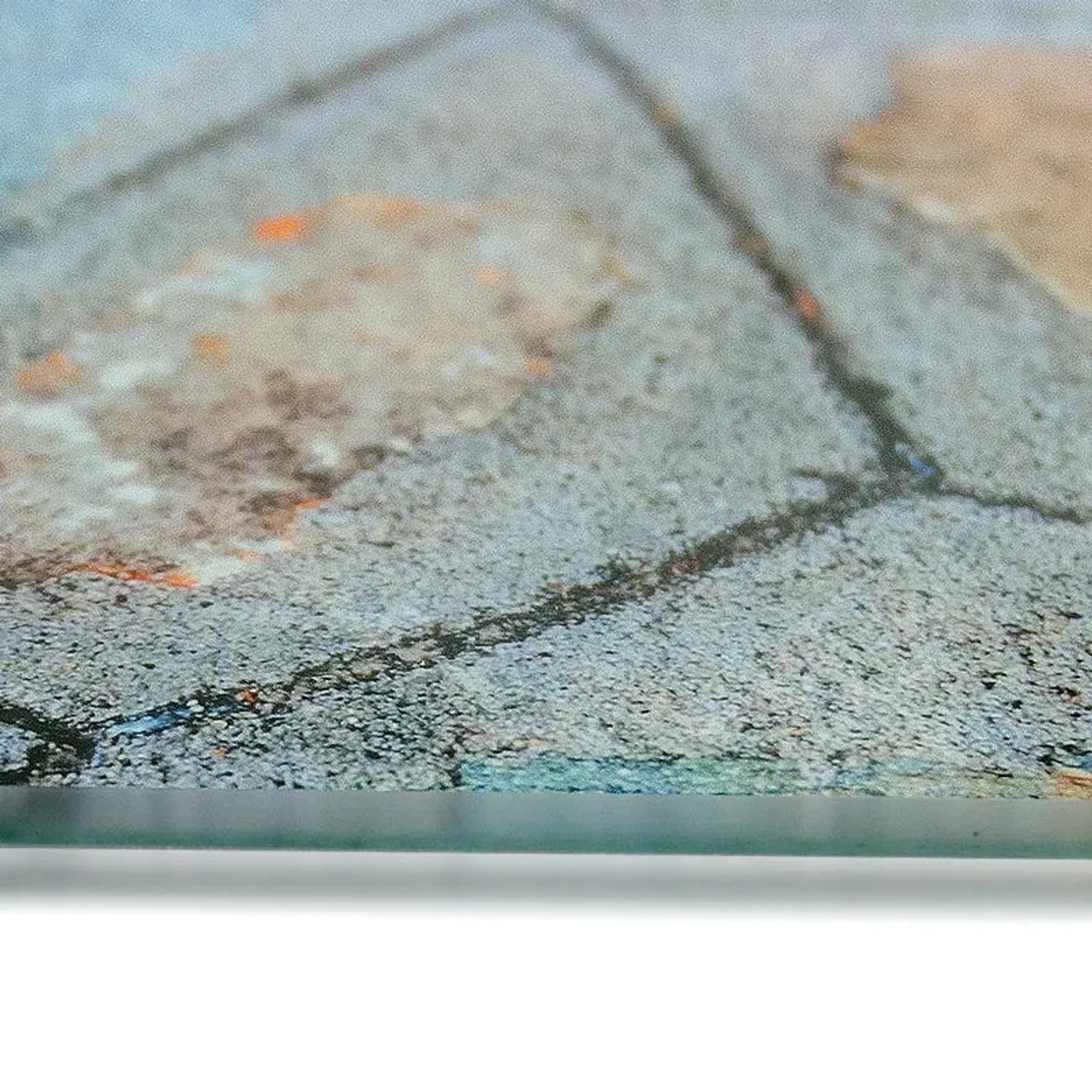 KARAT Design Memoboard Flagstone aus Glas, 20x60cm, Dekoartikel für Notizen und mehr.