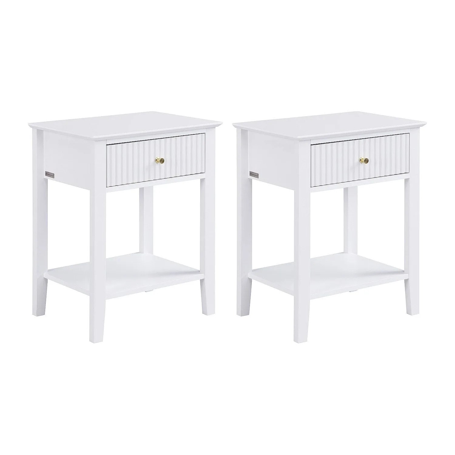 Vente-unique Nachttisch Niriva Weiß 48 cm