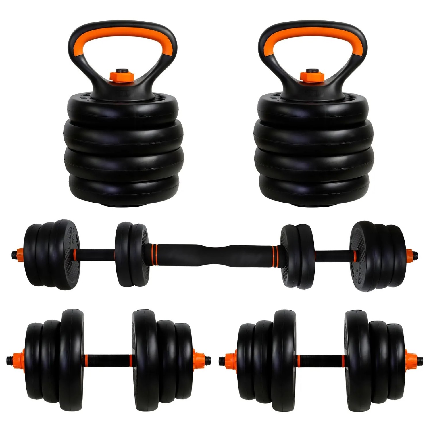 CCLIFE Hanteln Set 2er Kurzhanteln Langhanteln Verstellbar 25kg Hantelset Professionell Dumbbell mit Verbindungsstahlrohr Gewichten