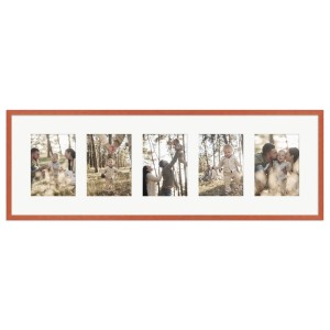 WANDStyle Galerierahmen in Kirschbaum-Optik für 5 Fotos (13x18 cm).
