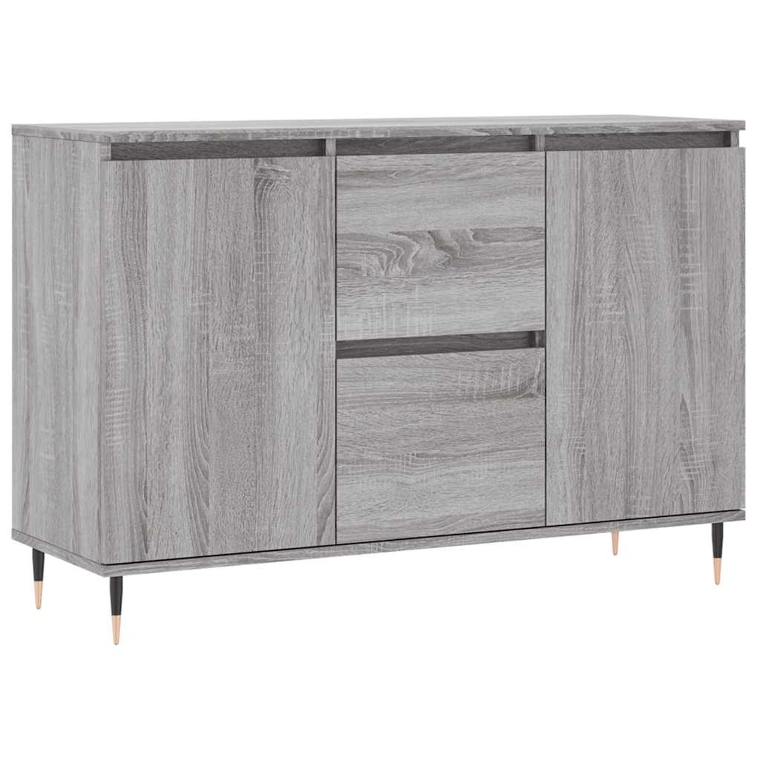 vidaXL Sideboard Grau Sonoma 101,5x35x70 cm Holzwerkstoff 827202 günstig online kaufen