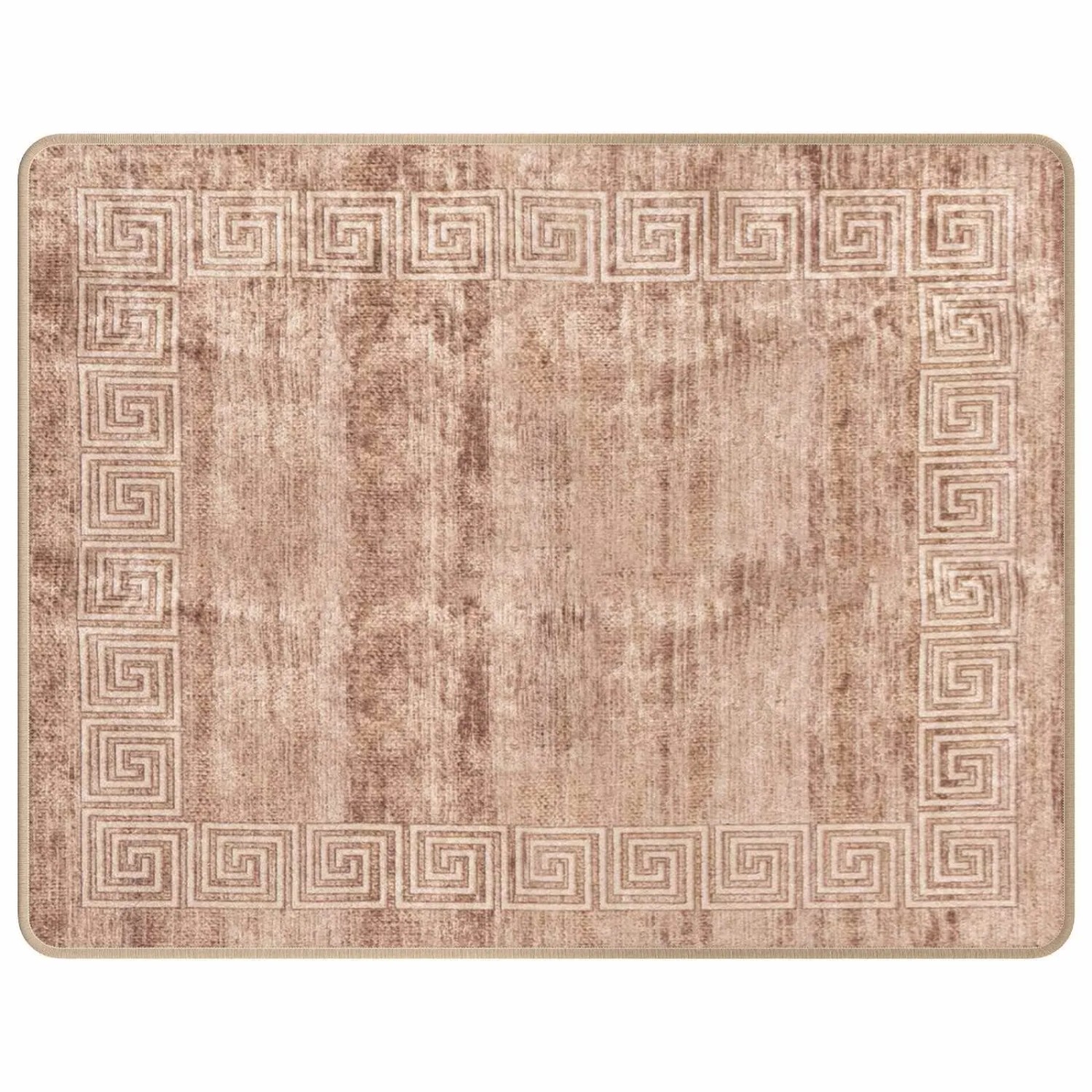 vidaXL Teppichläufer MARSA Weiß 80 x 100 cm Polyester und PVC 42023308