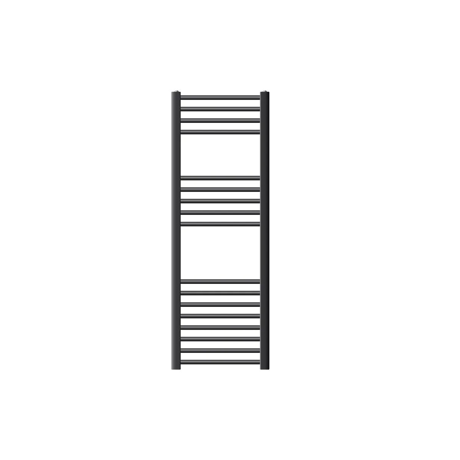 LuxeBath Badheizkörper 400x1200mm Anthrazit Gerade mit Heizstab 1200W