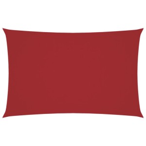 Rechteckiges, rotes Furnicato Sonnensegel Oxford Gewebe, 4x7 m, für Markisen & Sonnenschutz.