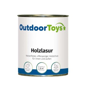 Dose OutdoorToys Holzlasur Natur 0,75l für Spieltürme und Holzspielgeräte.