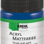 Kreul Acrylfarbe Matt Kobaltblau, 50ml Flasche. Ideal für Bastelarbeiten.