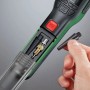 Bosch Pneo Akku-Druckluftpumpe mit Zubehör und Adapter im Detail.