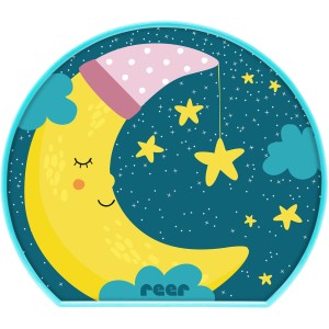 Reer Nachtlicht MyBabyLight Mond: Mondlampe mit Sternen für Babys und Kinder.