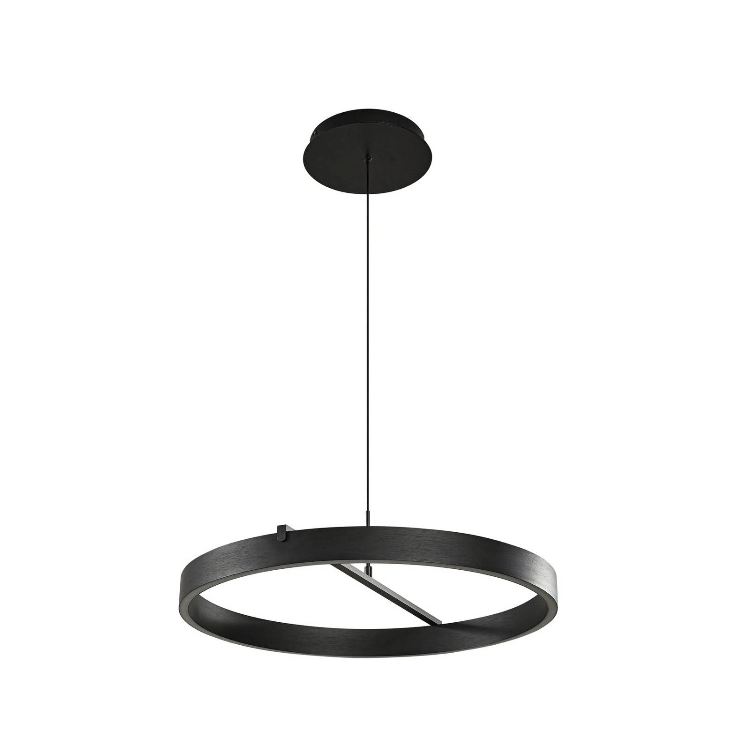 Lucande LED Rovan 10041787 Dimmbar Modern in Schwarz aus Metall 1-flammig W günstig online kaufen