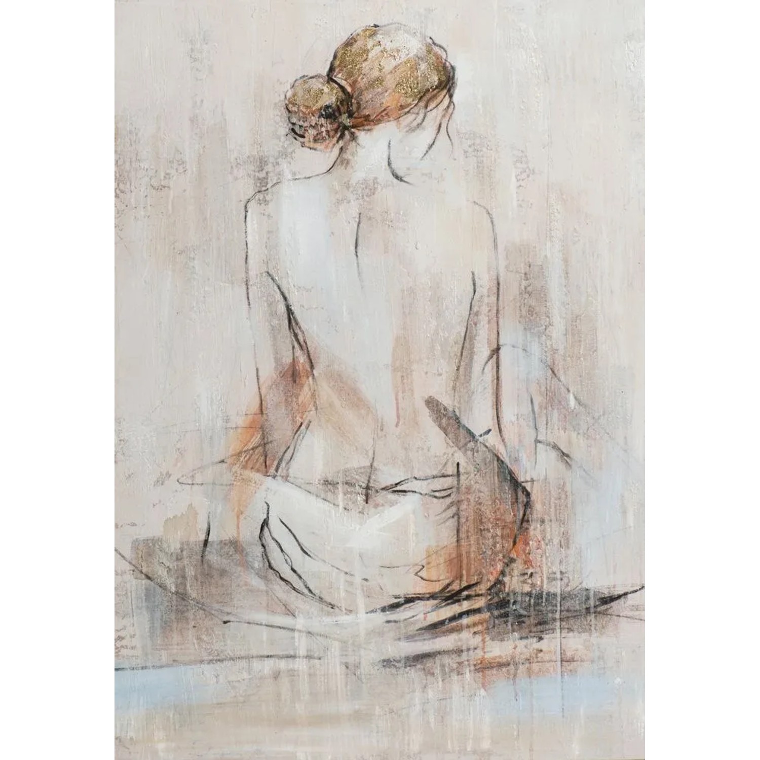 Art Universe Leinwandbild Akt einer Schönen Frau 70 x 100 cm