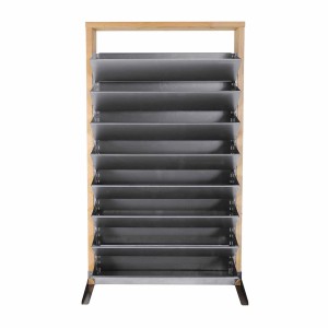 Bellissa Vertikales Hochbeet Inalto L8 mit 8 Pflanzkästen aus Douglasie und Stahl.