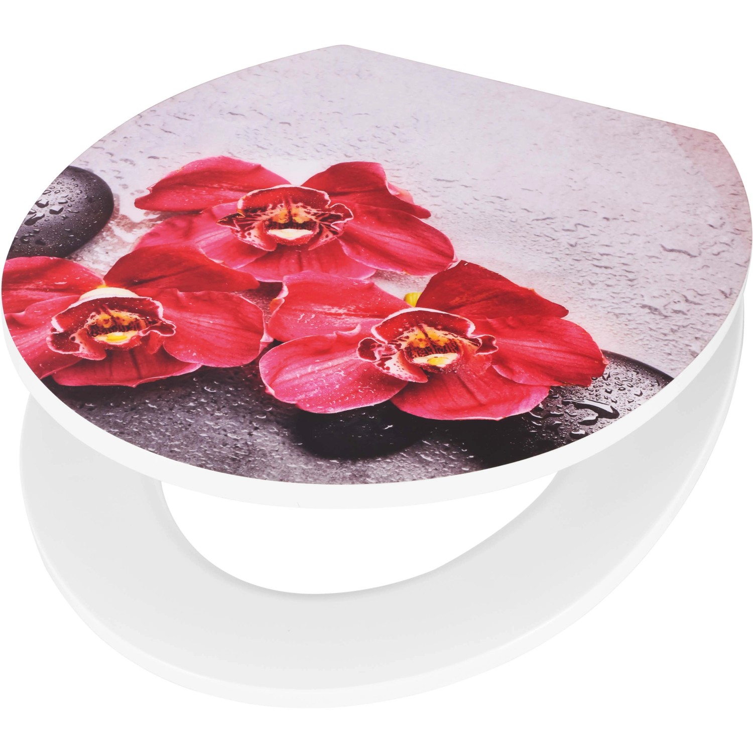 baliv WC-Sitz Dulce mit Absenkautomatik Duroplast Blumenmotiv