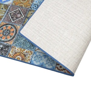 KARAT Teppichläufer Bonita im Patchwork Design, 80x300 cm, mit rutschfester Unterseite.