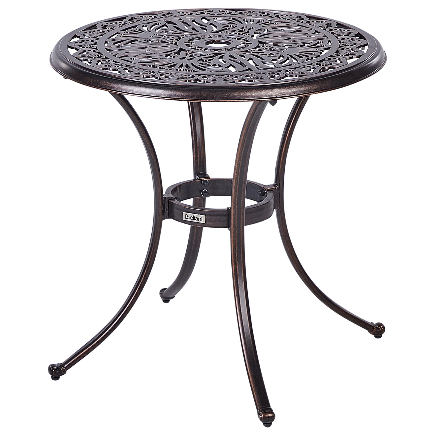 Beliani Gartentisch ANDALO Braun 68x68x70 günstig online kaufen