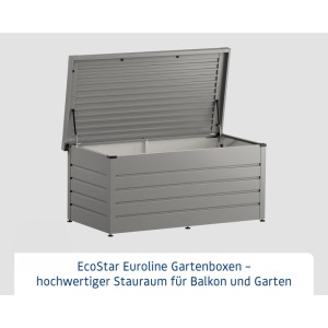 EcoStar Gartenbox Eline 1620 Graualuminium 166 x 87,2 x 72,5 cm