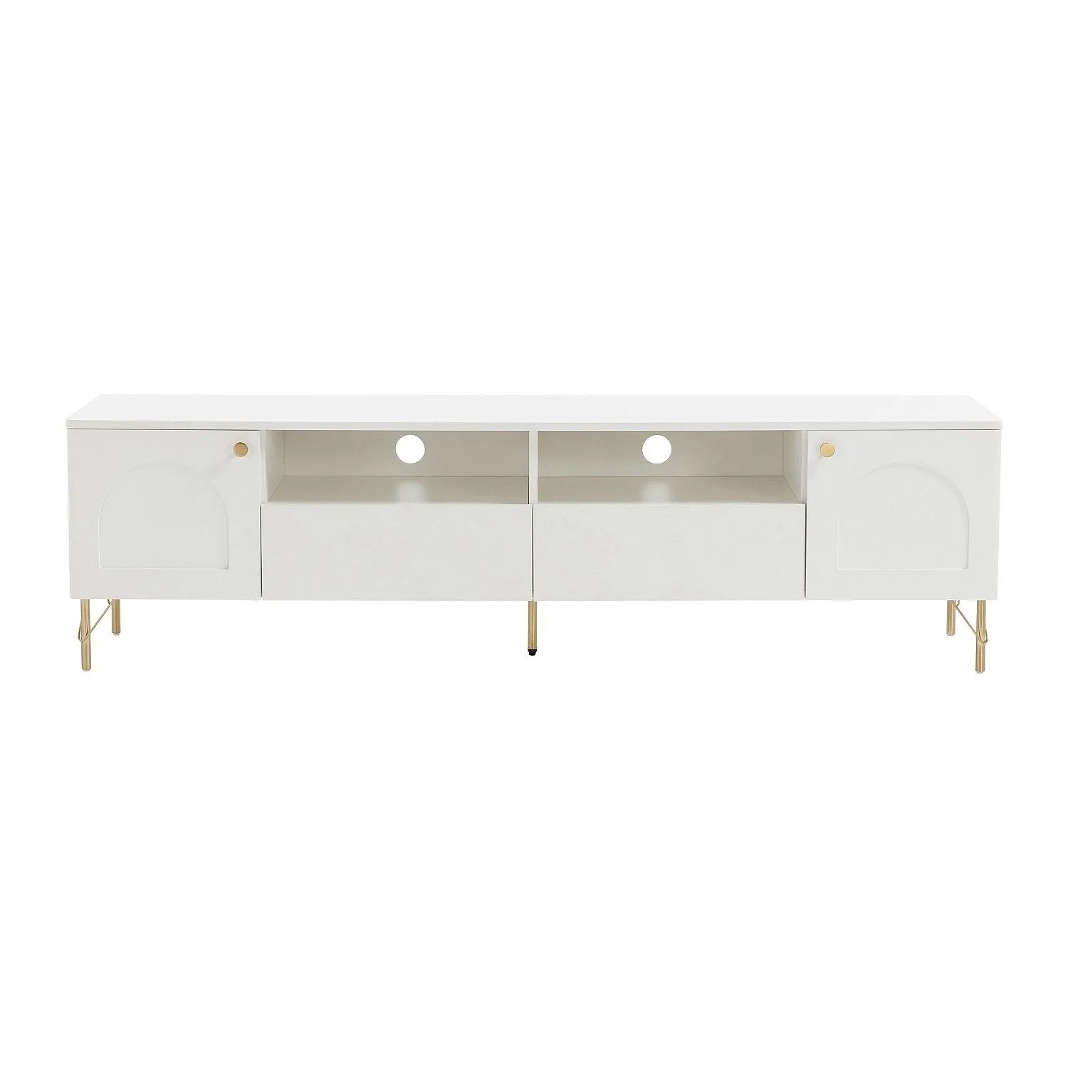 Vente-unique Tv-Board Alobara Weiß 180 cm