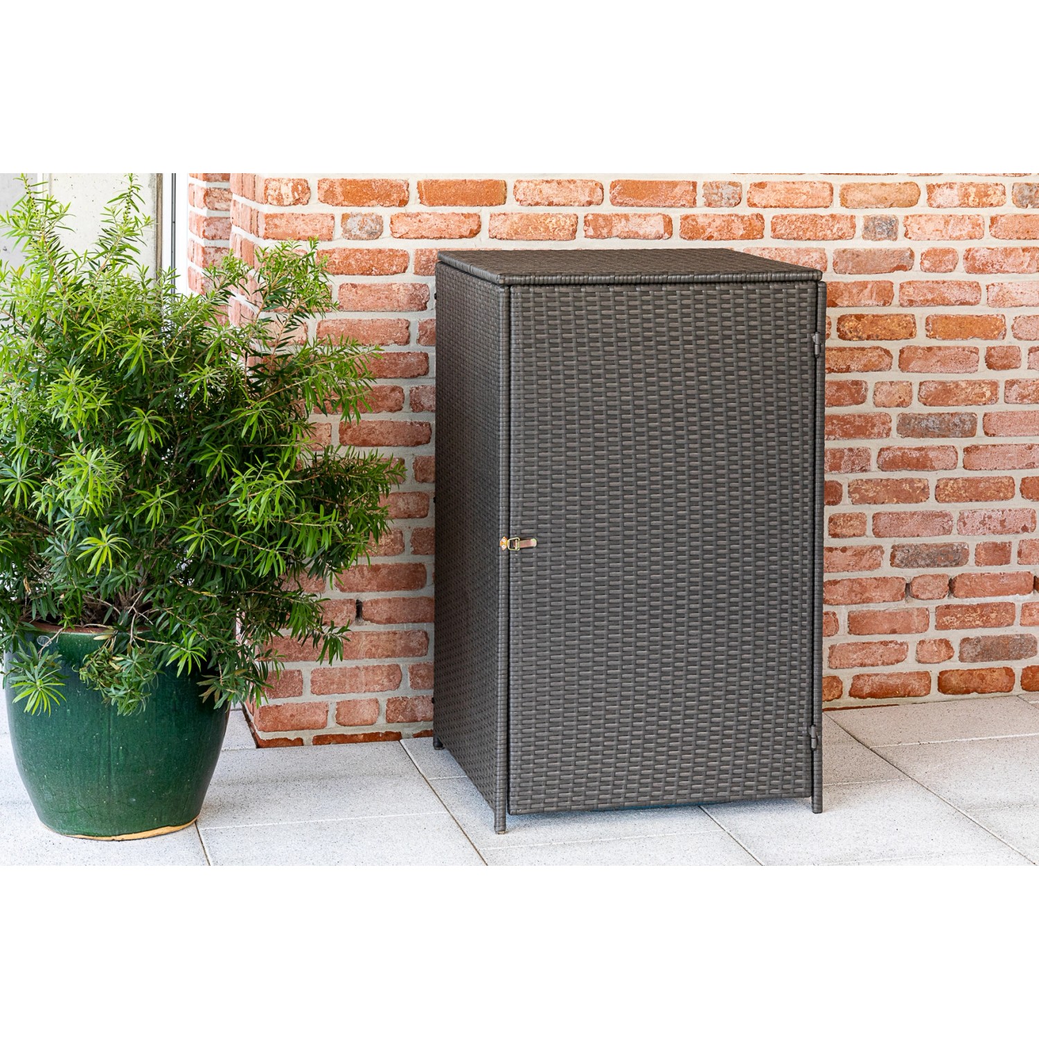 Merxx Mülltonnenabdeckung 64 x 64 x 109 cm Grau