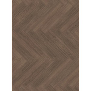 Parador Vinylboden Modular One Eiche Artemis Kaffeebraun im Fischgrätmuster.