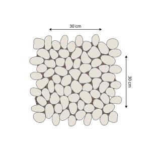 Vente-unique Fliese Ola Cremefarben 30 cm