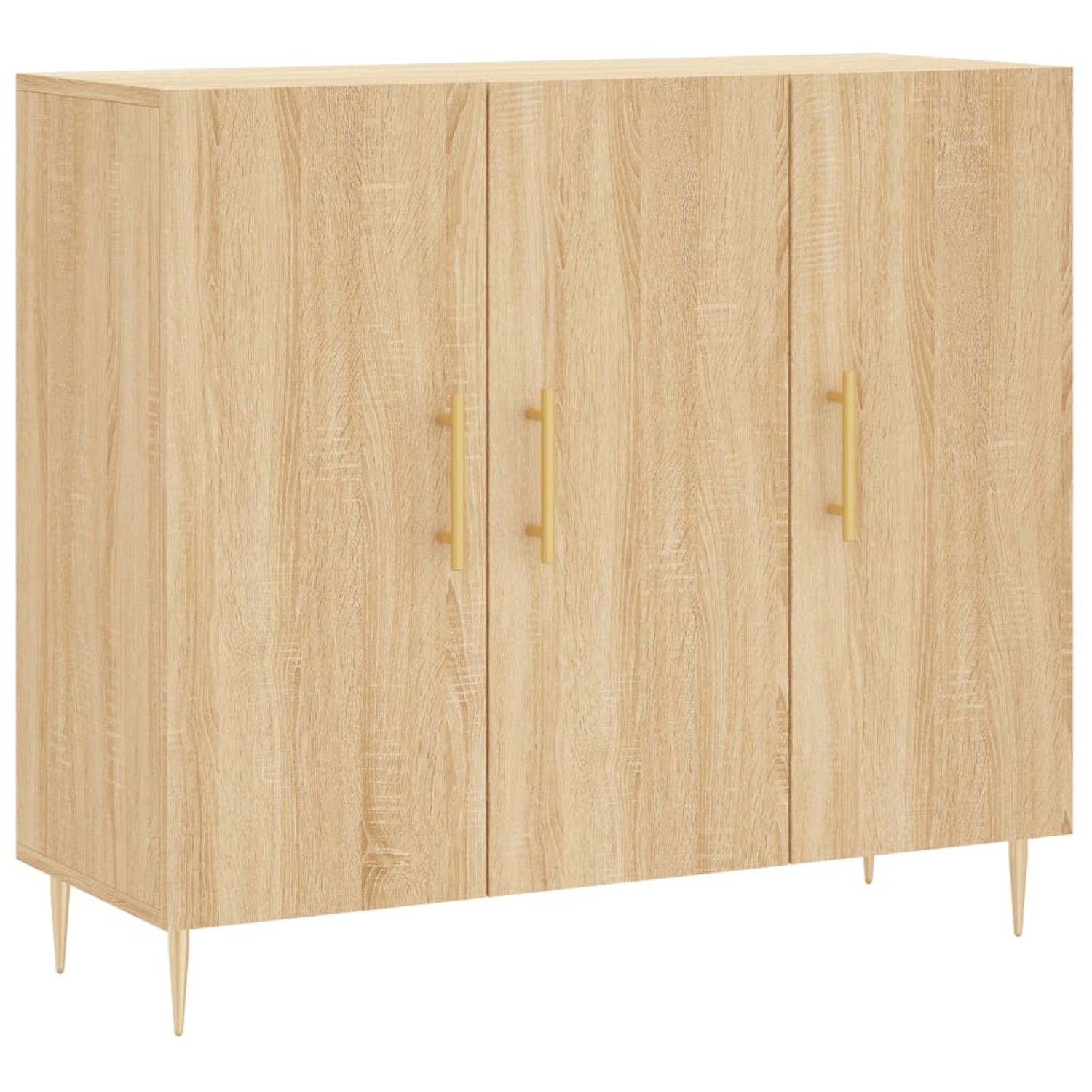 vidaXL Sideboard Sonoma-Eiche 90x34x80 cm Holzwerkstoff 828095 günstig online kaufen