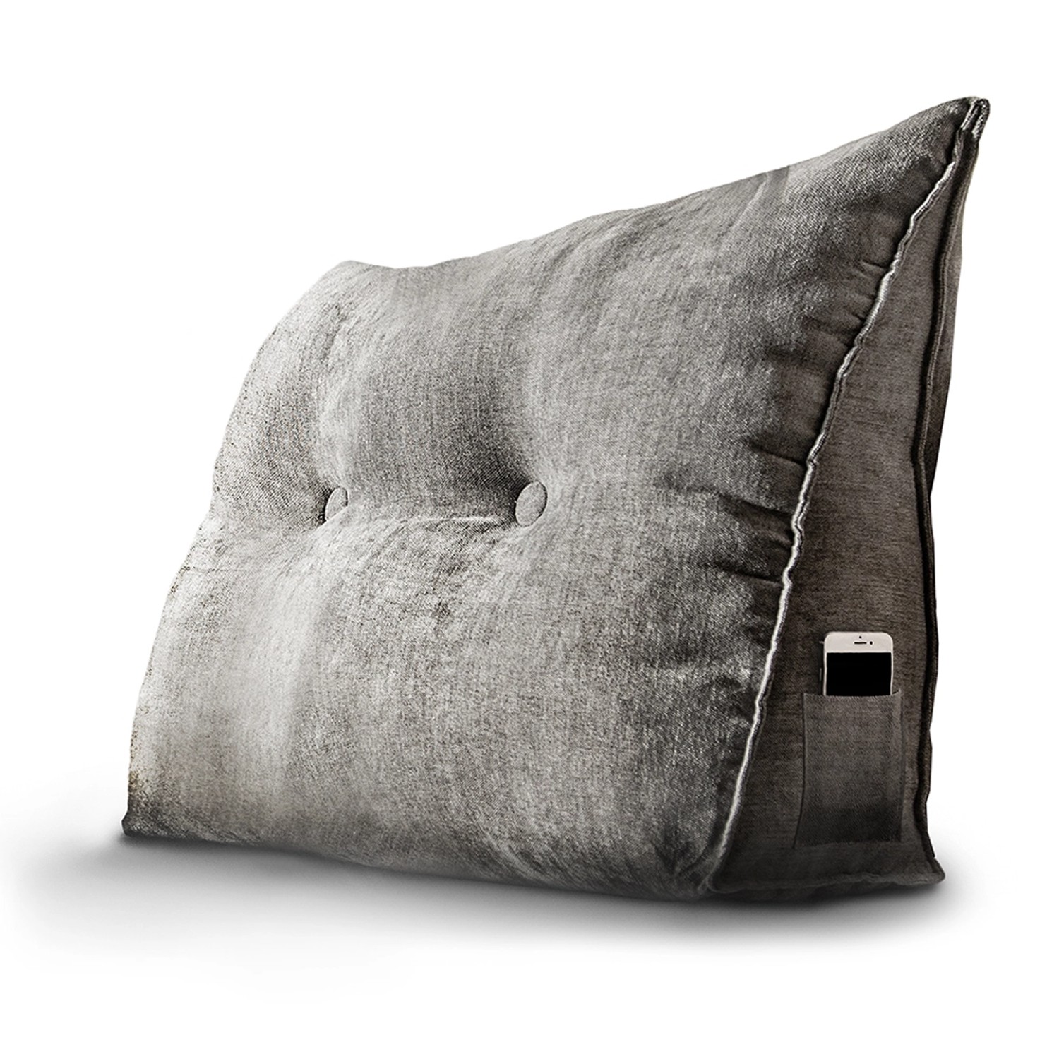 Björn&Schiller Rückenkissen Grau 70 cm mit Waschbarem Bezug günstig online kaufen