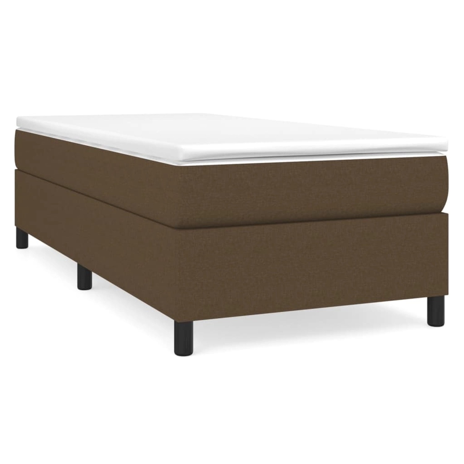 vidaXL Boxspringbett Dunkelbraun 80x200 cm Stoff1346696 günstig online kaufen