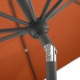 Detailaufnahme: Schneider Marktschirm Adria, Ø 300 cm, Terracotta, mit Knickfunktion.
