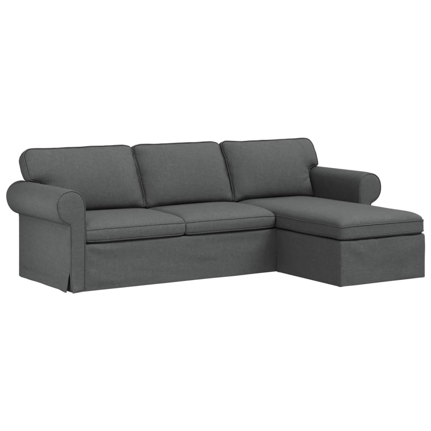 vidaXL Sofa Dunkelgrau 215 x 138 x 80 cm Stoff 42024342