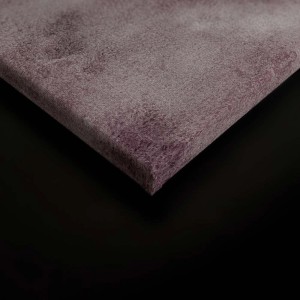 Detailaufnahme eines abstrakten Wandbilds in Altrosa und Grau. Leinwandbild für moderne Wanddekoration.