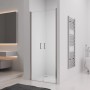 baliv Doppeltür DUK-80.61 T, 80 cm, Chrom Glänzend, für Dusche
