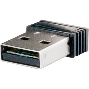 Schwaiger USB-Receiver für kabellose PC Tastatur, schwarz.