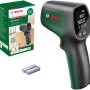 Bosch UniversalTemp Infrarot-Thermometer mit Verpackung und Batterien. Messwerkzeug für -30°C bis +500°C.