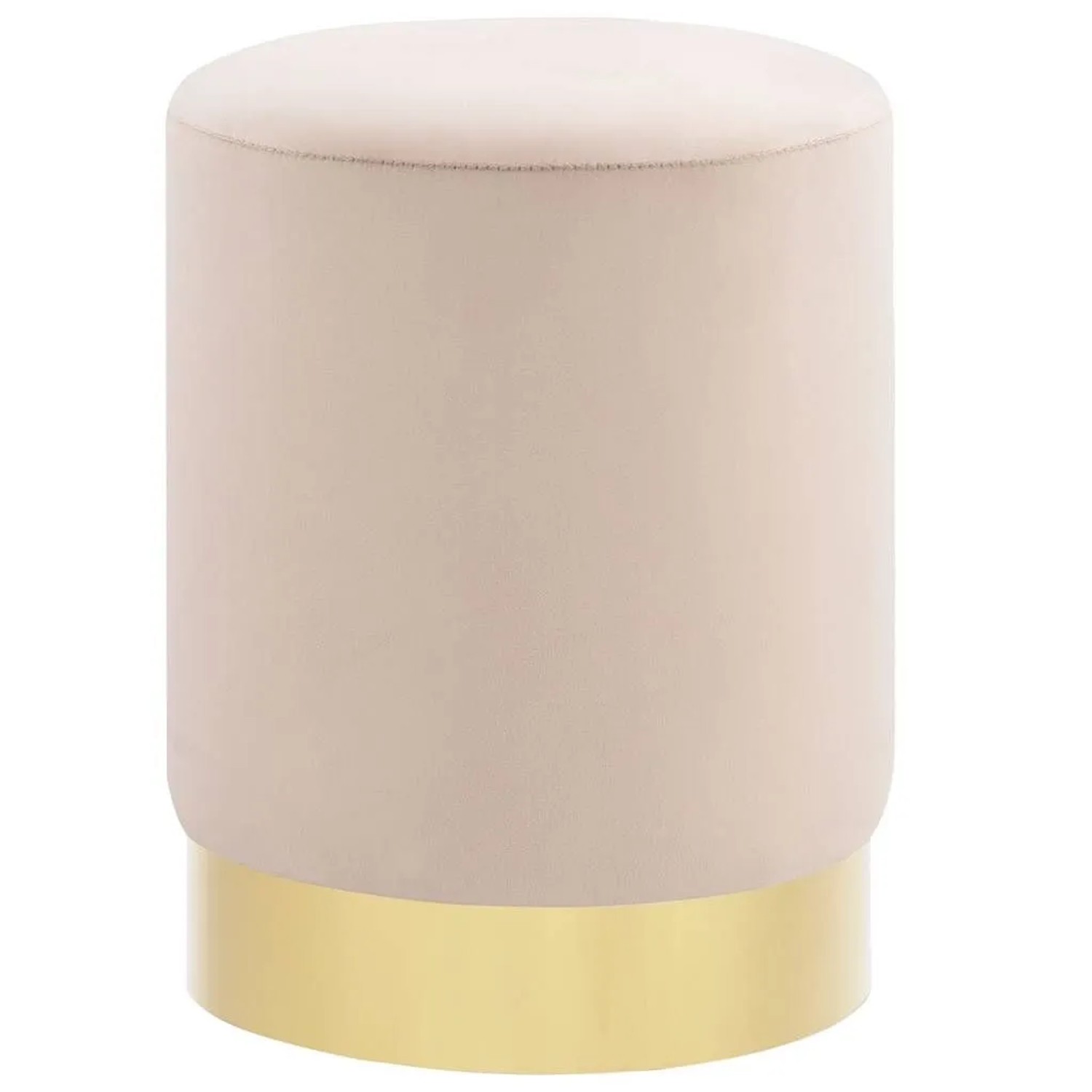 vidaXL Hocker Aprikose und Golden Samt 28 x 36 cm 249836