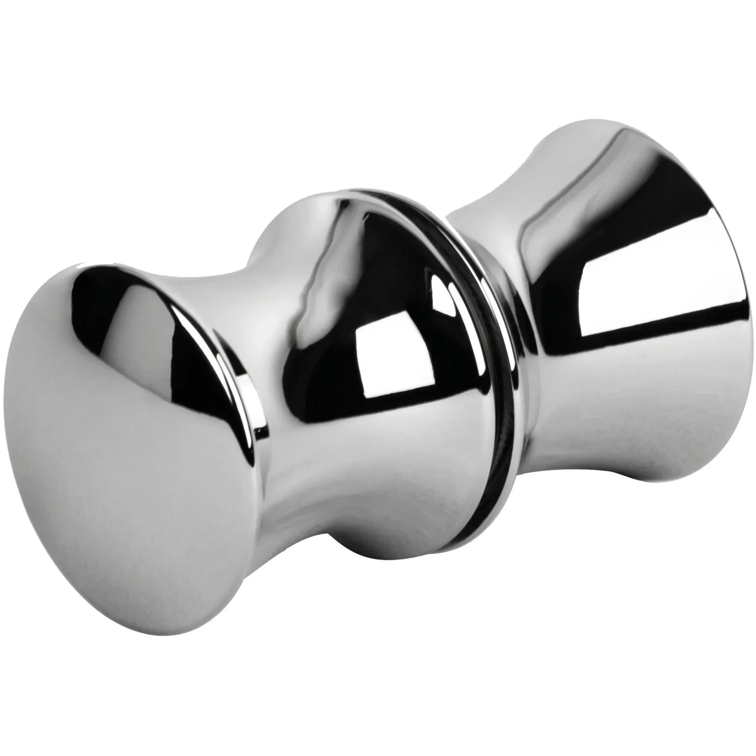 Detailaufnahme: Griff der Schulte ExpressPlus Pendeltür in Alu-Natur. Duschtür Zubehör.