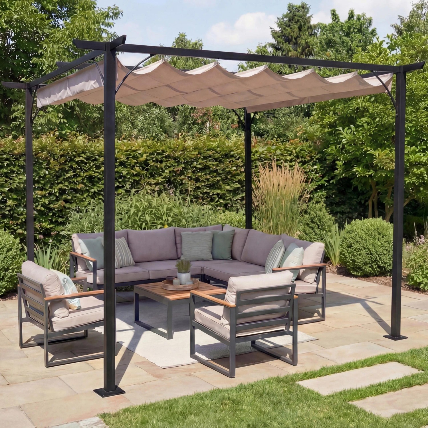 MCW Pergola C42 3x3m Creme