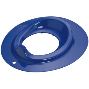 Blauer Kinder-WC-Sitz aus Kunststoff, Aufsatz für Standard-Toiletten.