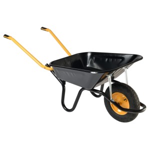 Haemmerlin Schubkarre Aktiv Egro-Kompakt, 100 l, lackiert, mit Luftrad. Ideal für Bau und Garten.