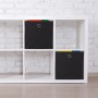 Relaxdays Faltbox 4er Set Polyester Schwarz Zusammenfaltbar 30 cm x 30 cm x 30 cm_2