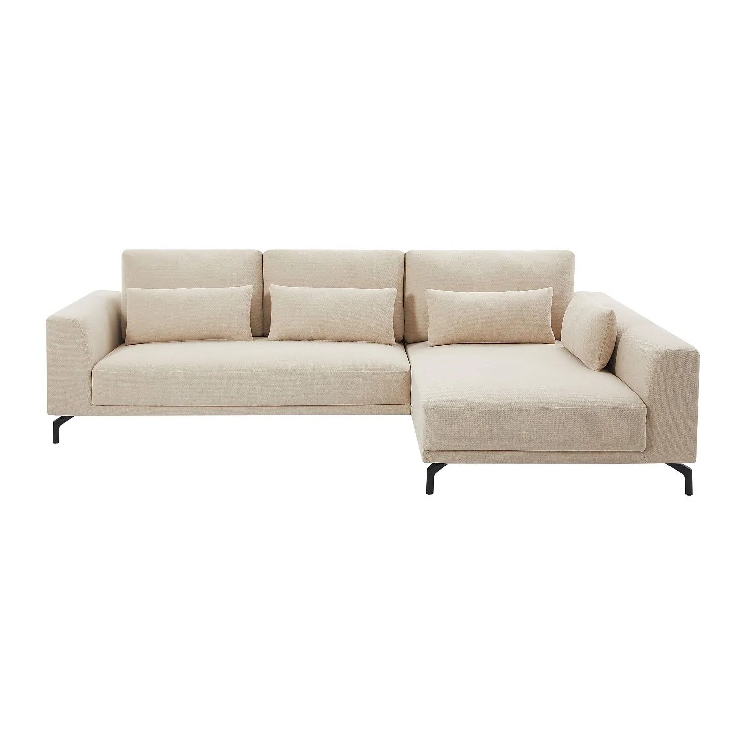 Vente-unique Sofa Ohne Schlafmöglichkeit Tilania Beige 280 cm