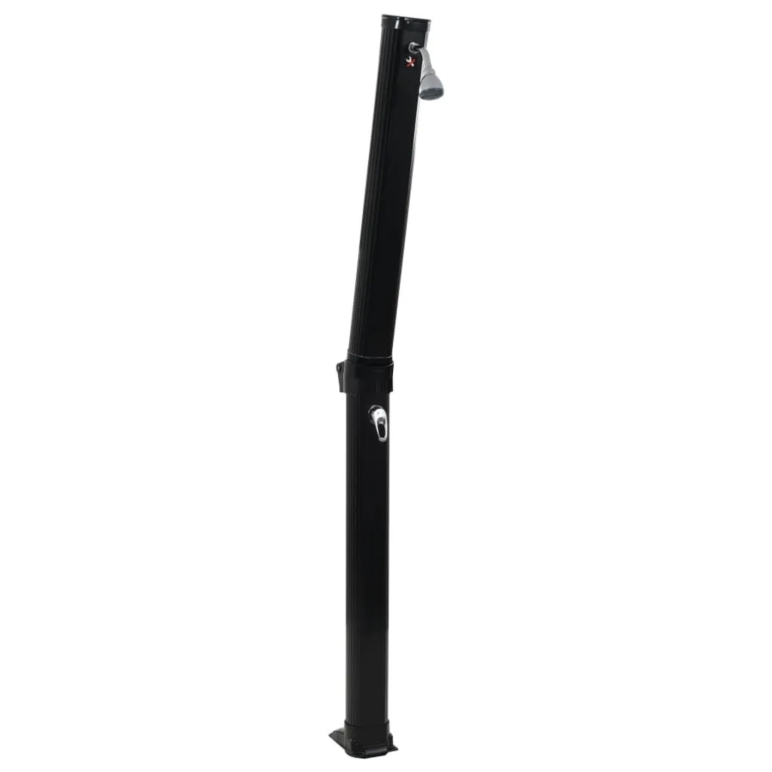 vidaXL Solardusche Klappbar Schwarz 214 cm 23 L 91719