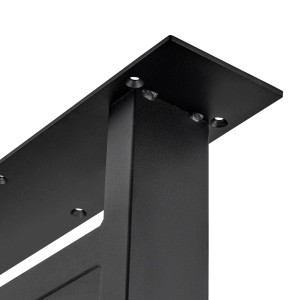 SOTECH Tischgestell H-Form Stahl Schwarz Matt Profil 80 x 40 mm Höhe 720 mm Tiefe 800 mm