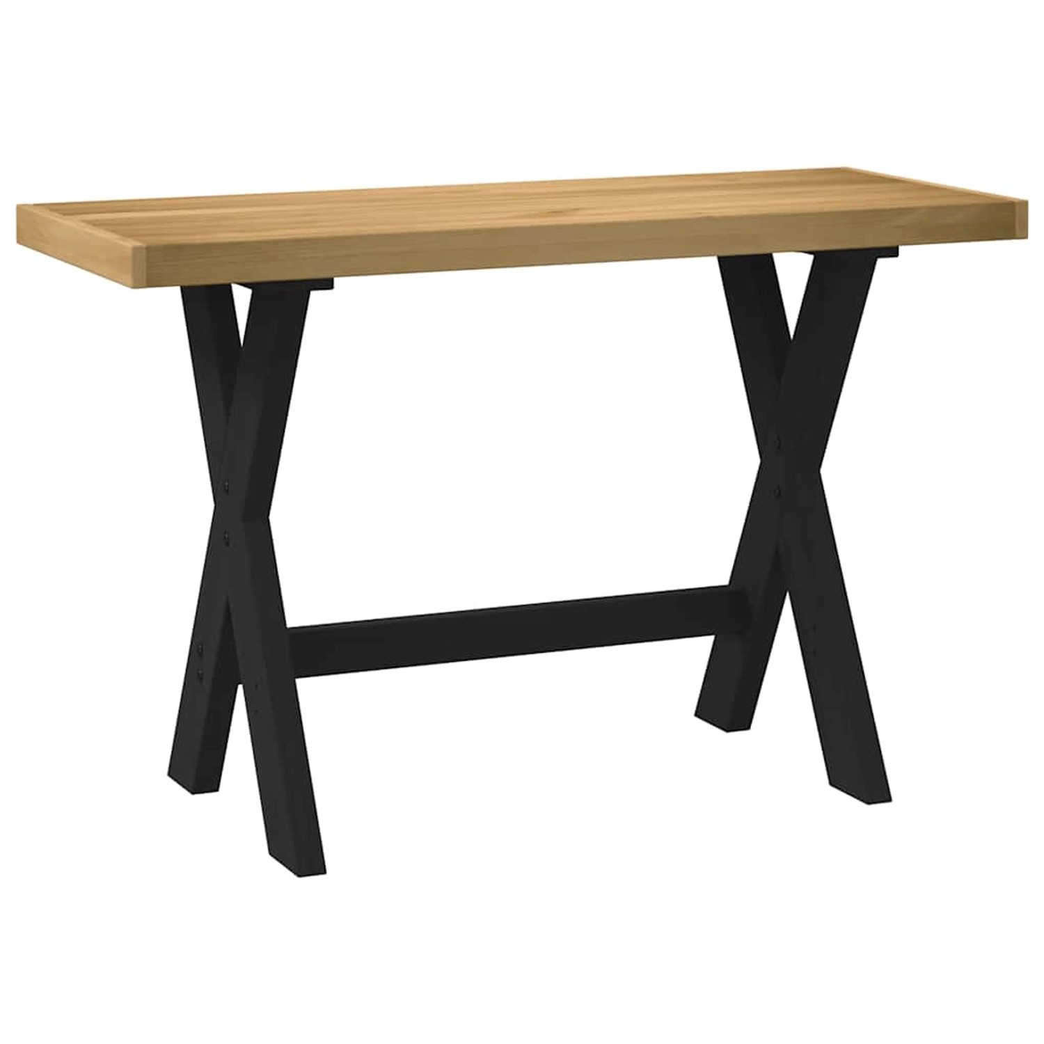 vidaXL Schreibtisch NOAIN X-Form-Beine 120x50x75 cm Massivholz Kiefer 41000 günstig online kaufen