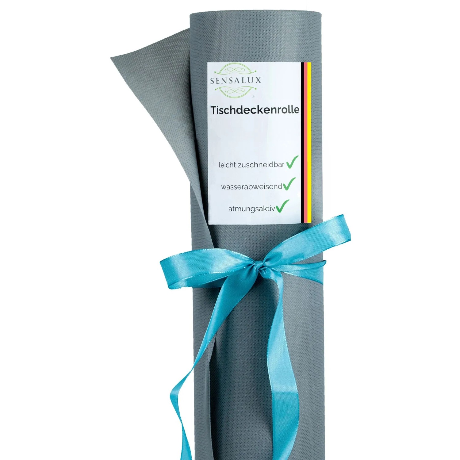 Sensalux Vlies-Tischdeckenrolle 1,5 m x 25 m Grau