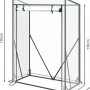 Transparentes WOLTU Foliengewächshaus 100x50x150cm mit Stahlrohrrahmen für den Garten.