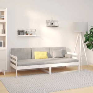 vidaXL Tagesbett ohne Matratze Weiß 80x200 cm Massivholz Kiefer 814680