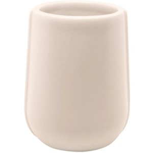 Rosa Zahnputzbecher Sense von Spirella Elements aus Keramik.