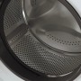 Geöffnete, weiße Bauknecht Frontlader-Waschmaschine BPW 914 B mit Edelstahltrommel.