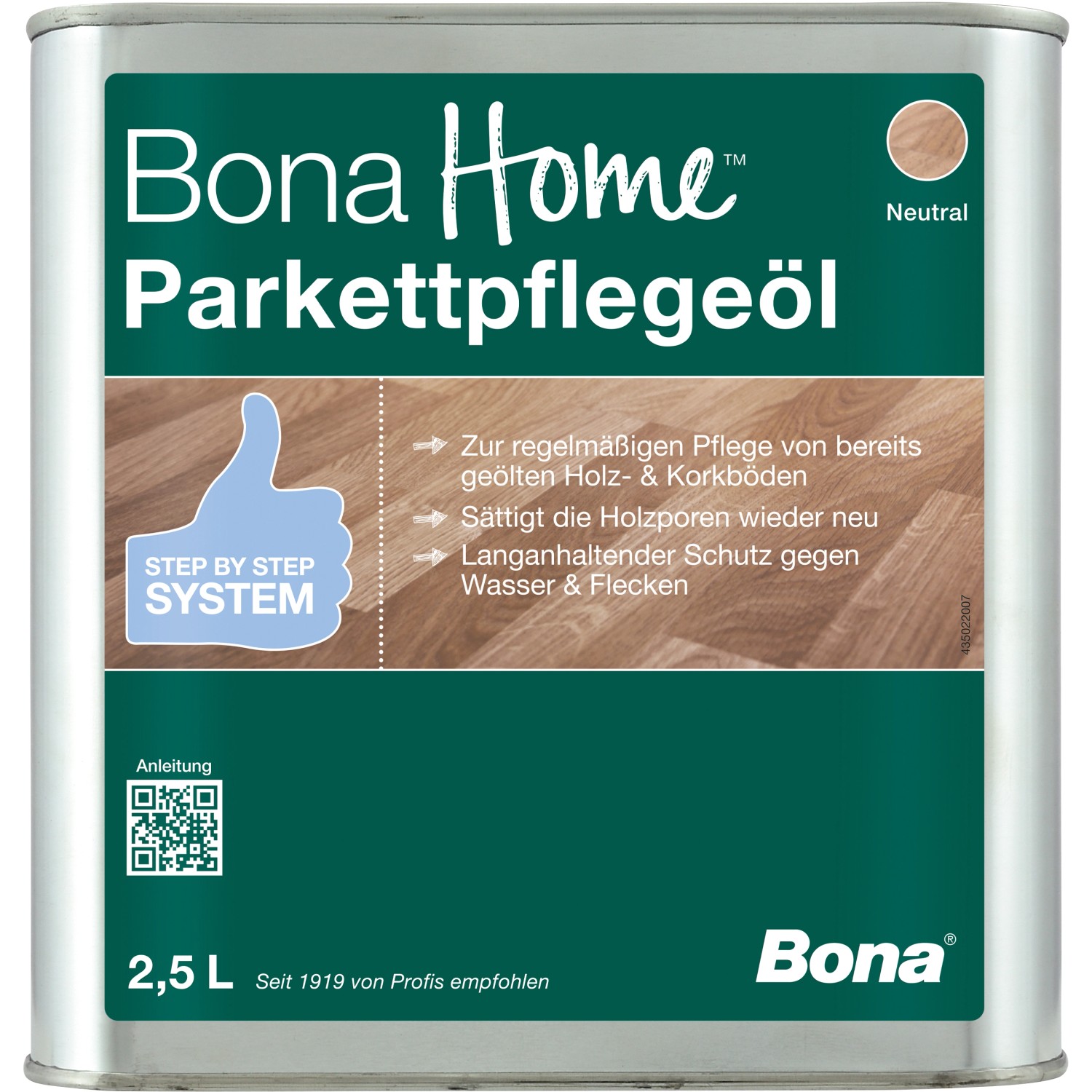 Bona Parkettpflegeöl Neutral 2,5 l