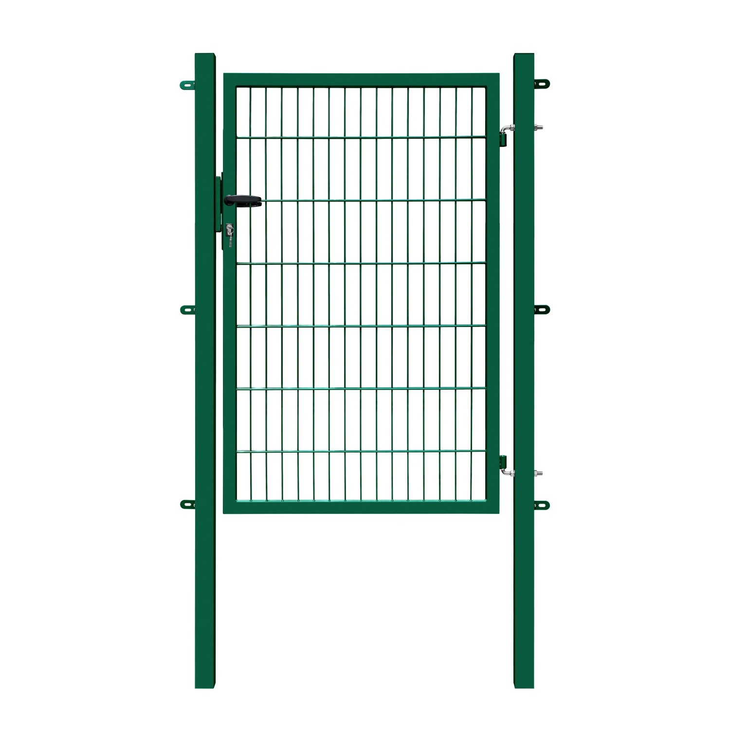 Gartentor Basic für Doppelstabmattenzaun Moosgrün 120 cm x 140 cm