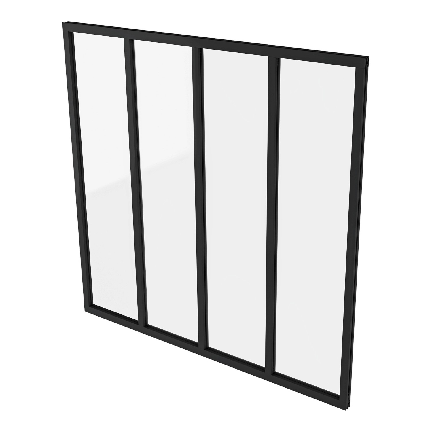 AICA Loftstil Innenfenster Ecklösung 123x108cm Glasfenster Industriestil Zi günstig online kaufen